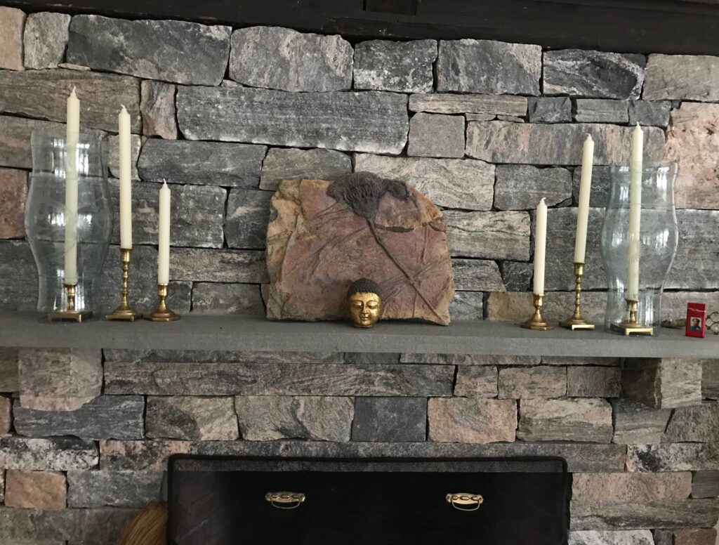 Fireplace with Buddha. From Collecting Objects - The Purpose of Things